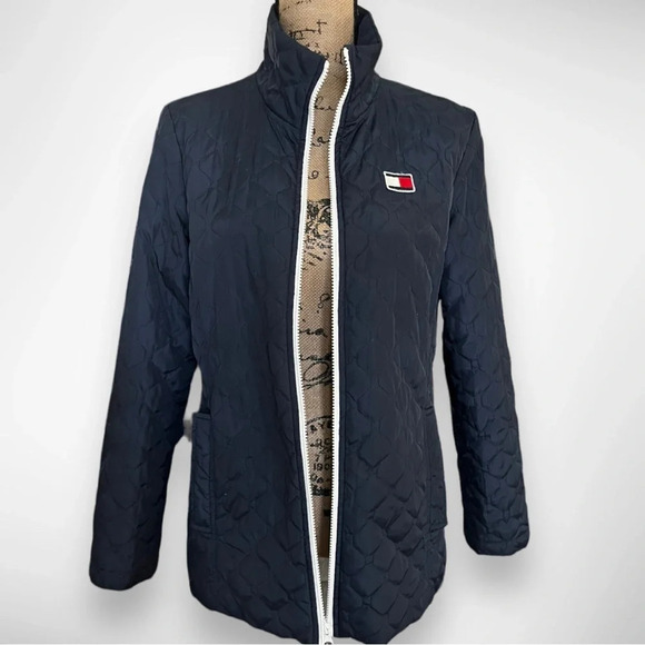 TOMMY HILFIGER Women's 3-in-1 All Weather System Quilted Jacket Medium | EUC - Picture 2 of 12